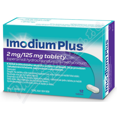 Imodium Plus 2mg/125mg neobalené tablety 12 i