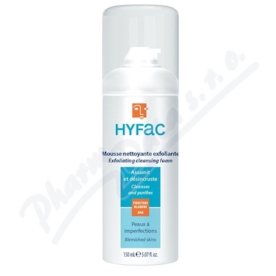 Hyfac Čisticí exfoliační pěna na aknózní pleť 150 ml