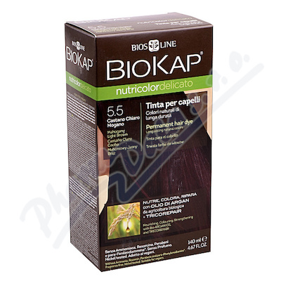 Biokap Nutricolor delicato 5.50 Hnědá - světlý mahagon barva na vlasy 140 ml