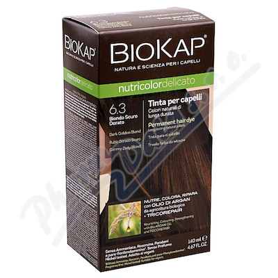 Biokap Nutricolor delicato 6.3 Blond zlatá tmavá barva na vlasy 140 ml
