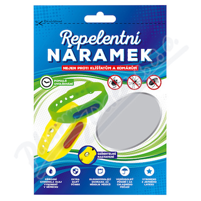 Repelentní Náramek Na Komáry Klíšťata Růz.barv.1ks
