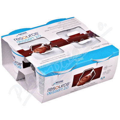 Resource Dessert 2,0 Kakaová Příchuť perorální roztok 4x125g