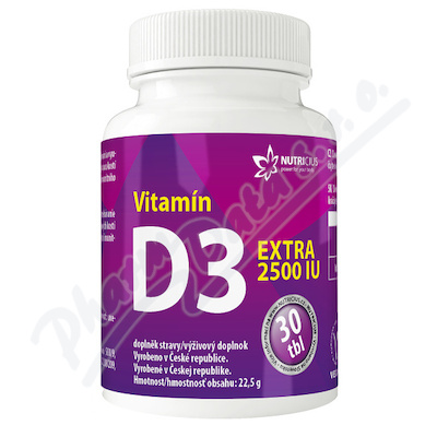 Vitamín D3 Extra 2500iu Tbl.30