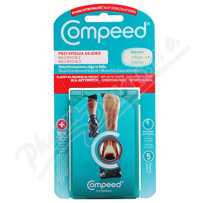 Compeed Extreme Nápl.na Puchýře Pata Střední 5ks