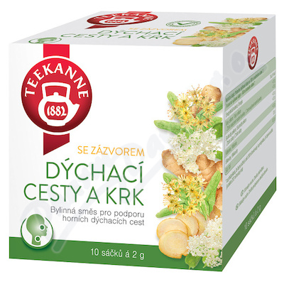 Teekanne Dýchací Cesty A Krk Se Zázvorem 10x2g