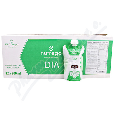 Nutrego Dia s příchutí čokoláda perorální roztok 12x200ml