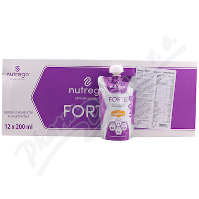 Nutrego Forte S příchutí cappuccino perorální roztok 12x200ml