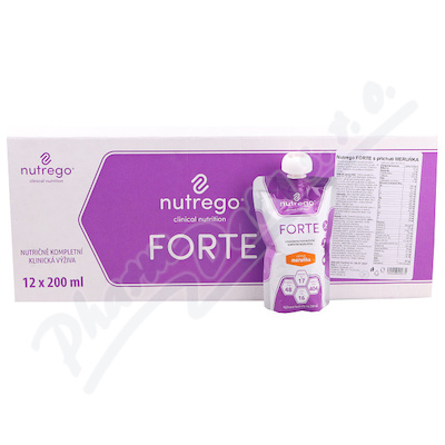 Nutrego Forte S příchutí meruňka perorální roztok 12x200ml