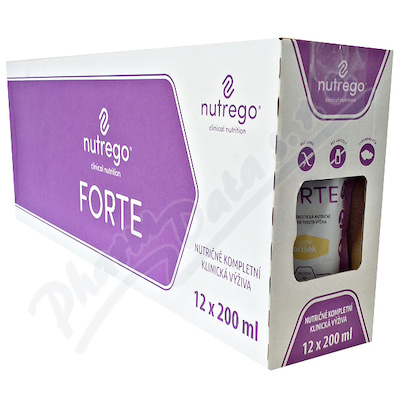 Nutrego Forte S příchutí oříšek perorální roztok 12x200ml