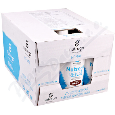 Nutrego Renal s příchutí čokoláda perorální roztok 12x330ml