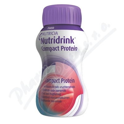 Nutridrink Compact Protein S Příchutí Chladivého červeného Ovoce perorální roztok 4x125ml