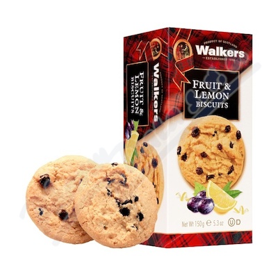 Walkers Sušenky S Hrozinkami A Citrón. Kůrou 150g
