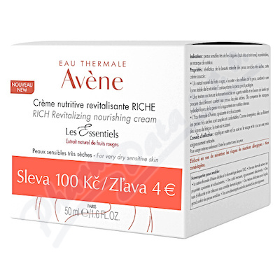 Avene Extra Výživný Revitalizační Krém 50ml Sleva