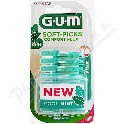 Gum Softpicks Comfort Flex Mint 40ks G670m40