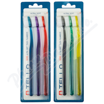 Tello 6240 Ultra Soft Trio Zubní Kartáček Mix 3ks