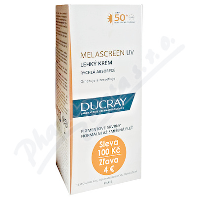 Ducray Melascreen Lehký Krém Spf50+ 40ml Sleva