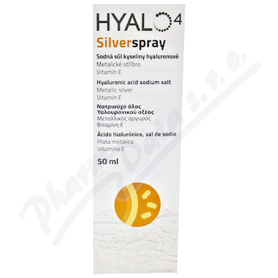 Hyalo4 Silver Spray 50 Ml suspenzní sprej s kyselinou hyaluronovou k ošetřen