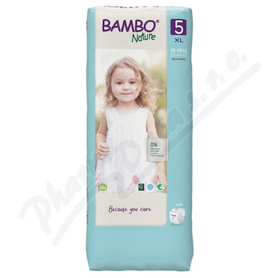 Bambo Nature 5 Dětské plenkové kalhotky 12-18kg 44 ks