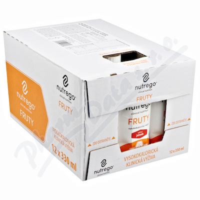 Nutrego Fruty S příchutí jahoda perorální roztok 12x330ml