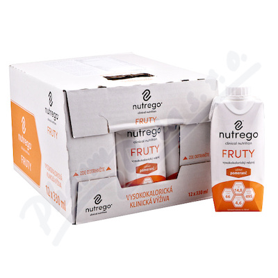 Nutrego Fruty S příchutí pomeranč perorální roztok 12x330ml