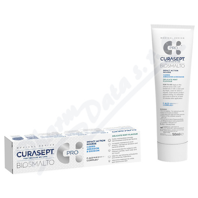 Curasept Biosmalto mousse reminalizující krém máta 50 ml