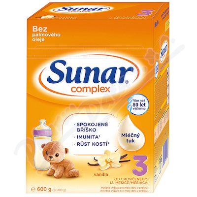 Sunar Complex 3 Vanilka 600g
