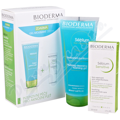 Bioderma Sébium Sensit.30ml +sébium Gel Mous.200ml