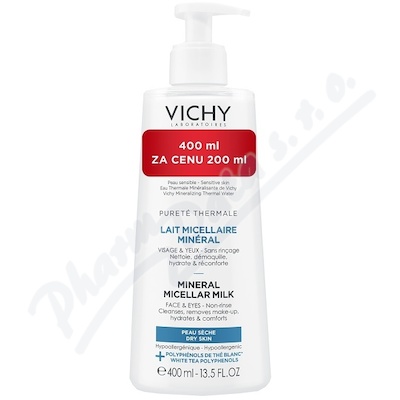 Vichy Pureté Thermale Micelární Mléko 400ml