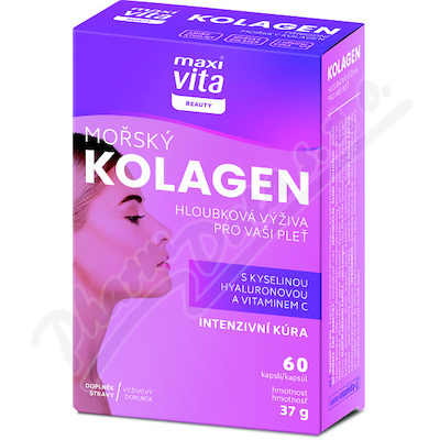 Maxi Vita Beauty Mořský Kolagen+kys.hyalur.cps.60