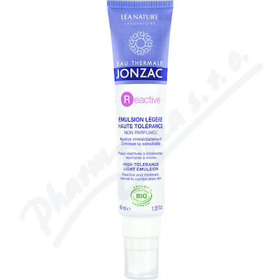 Jonzac Reactive Lehká emulze na intolerantní pleť bez parfemace BIO 40ml