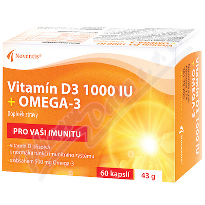 Vitamín D3 1000 Iu+omega-3 Cps.60
