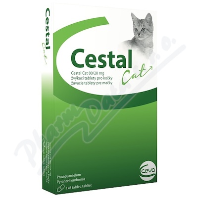 Cestal Cat 80/20mg žvýkací Tablety Pro Kočky Tbl.8