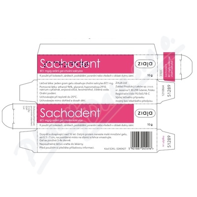 Sachodent orální gel 10 g