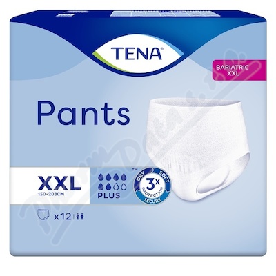 Tena Pants Bariatric Plus Xxl kalhotky absorpční natahovací, boky 150-203cm, 144