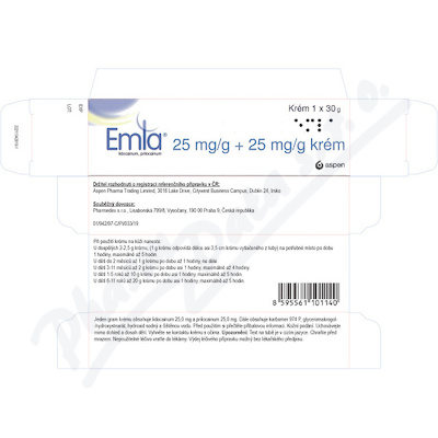 Emla 25mg/g+25mg/g krém 1x30g