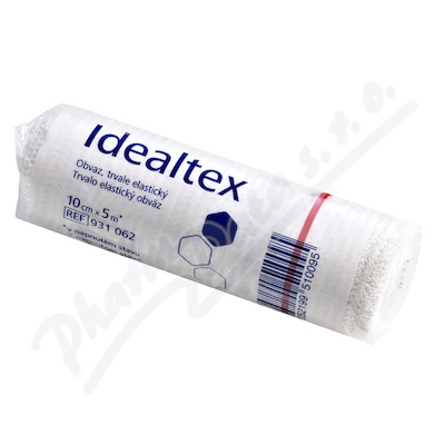 Obinadlo Elastické Idealtex 10cmx5m,v napnutém stavu,dlouhý tah,1ks