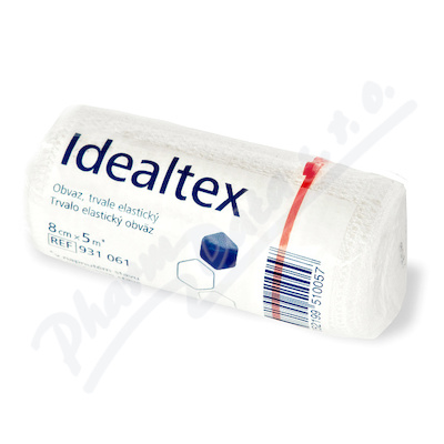 Obinadlo Elastické Idealtex 8cmx5m,v napnutém stavu,dlouhý tah,1ks