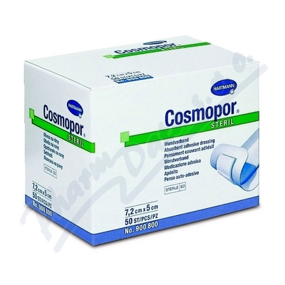 Náplast Hypoalergenní Cosmopor Sterilní s polštářkem, 8x10cm, 25 ks