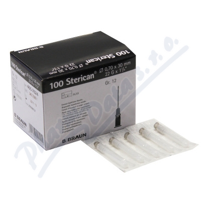 Inj.jehla Sterican 22g/0.7x30mm černá Ster.100ks