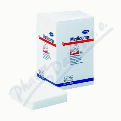 Kompresy Medicomp Nesterilní 10x10cm,netkaný textil,100ks