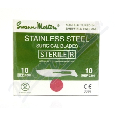 čepelka Skalpelová Steril.č.10 100ks