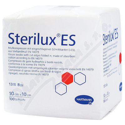 Gáza Kompr.nest.sterilux Es 10x10cm/100ks 13vl8vrs
