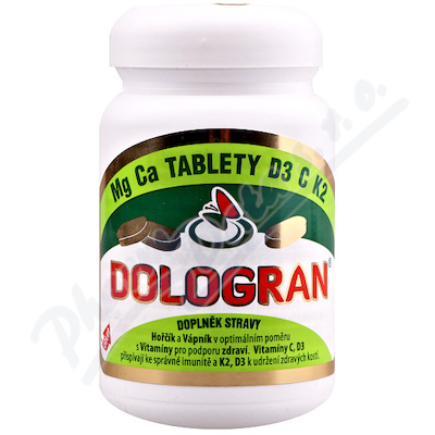 Dologran Tablety Mg Ca D3 C K2 Tb.60 (90g)