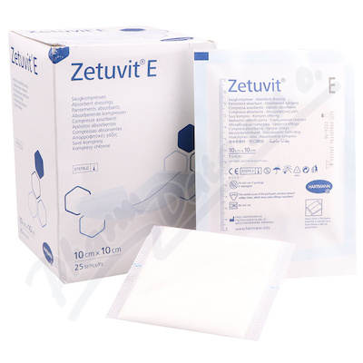 Kompresy Kombinované Savé Zetuvit E Sterilní 10x10cm,25ks