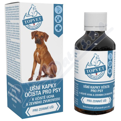 Topvet Ušní kapky očista pro psy 50ml
