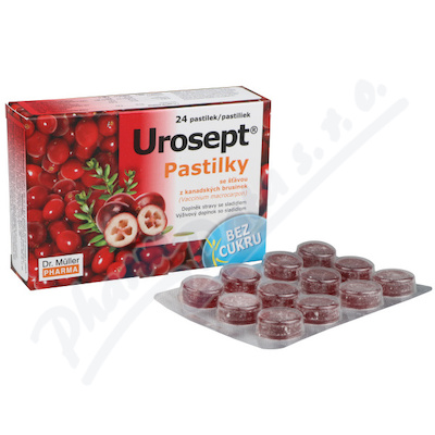 Urosept Pastilky Bez Cukru 24ks Dr.müller