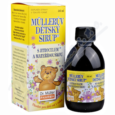 Müllerův Dětský Sirup S Jitrocelem A Mateříd.245ml