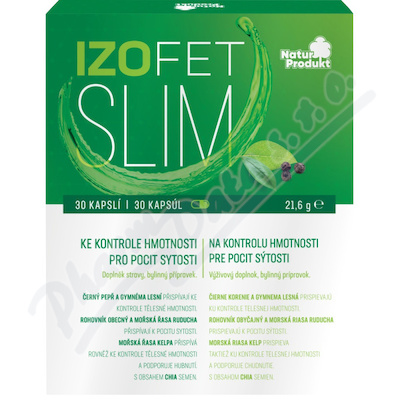 Naturprodukt Izofet Slim kontrola hmotnosti 30 kapslí
