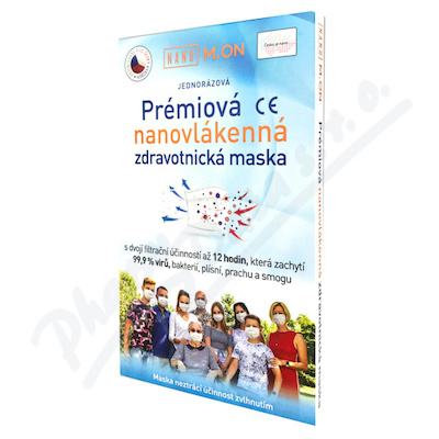 Nano M.on Nanovlákenná Maska Prémiová 10ks
