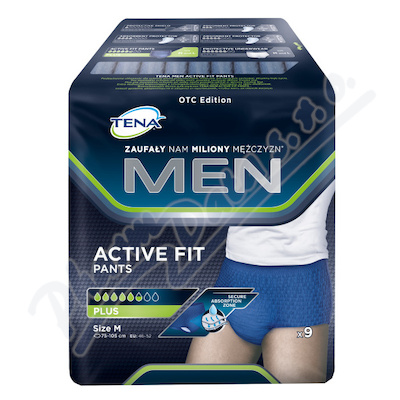 Tena Men Pants Plus Blue S/m kalhotky absorpční natahovací,boky 75-105cm,1010ml